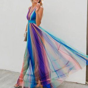 Vici Sugar plum maxi dress